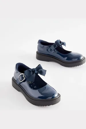 Next Standard Fit (F) Bow Chunky Mary Jane School Shoes AU 12 (EU 30.5)