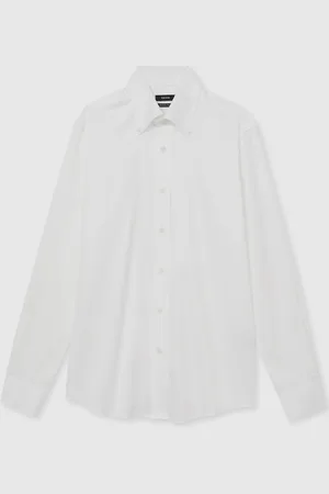 Reiss Allora Regular-Fit Cotton Button-Down Shirt S