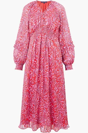 French Connection Calista Midi Dress AU 14