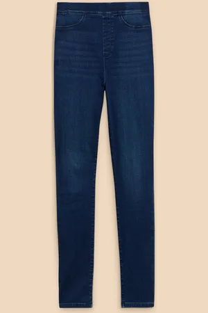 White Stuff Navy Blue Janey Jeggings AU 6 L