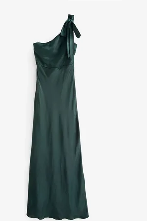 Six Stories Bow One Shoulder Satin Bridesmaid Dress AU 14