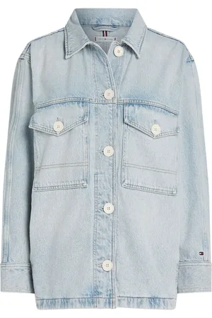 Tommy Hilfiger Blue Oversized Denim Utility Jacket 16