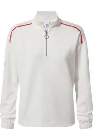 Tog 24 Cream Womens Larelle Zip Neck Sweatshirt AU 10