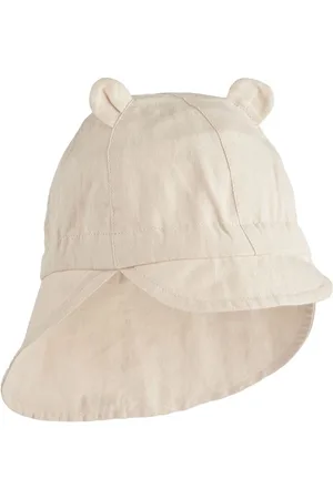 Liewood Cream Gorm Linen Sun Hat With Ears 8692cm