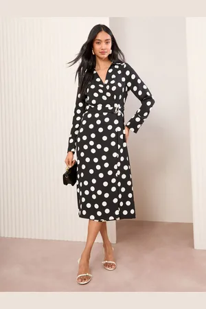 Friends Like These Long Sleeve Belted Wrap Tailored Dress AU 10