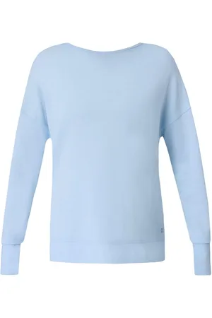 Sweaty Betty Blue After Class Cross Back Sweatshirt XXL