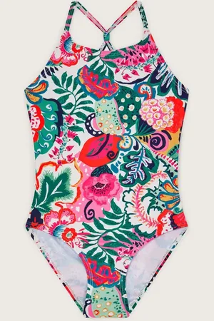 Monsoon Green Tropical Print Swimsuit 7
