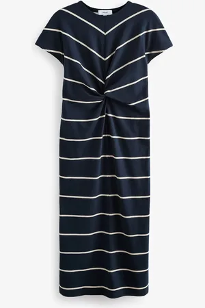 Next 100% Cotton Twist Short Sleeved T-Shirt Summer Dress AU 12