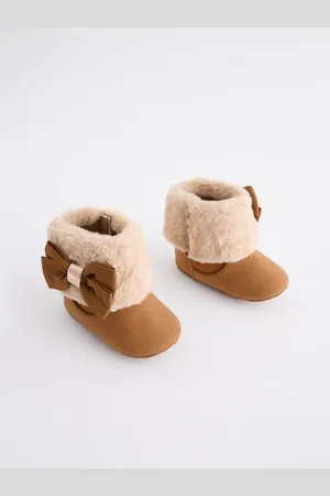 Ted Baker Baby Girls Faux Fur Trim Padders Boots Upto 3 Months (50