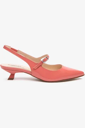 Nero Giardini Leather Slingback Kitten Heels AU 9 (EU 40)