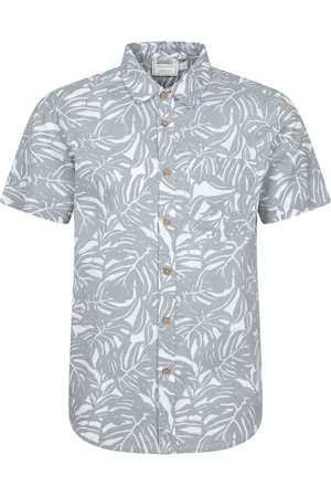 Mountain Warehouse 100% Cotton Tropical Printed Mens Short Sleeved Shirt L