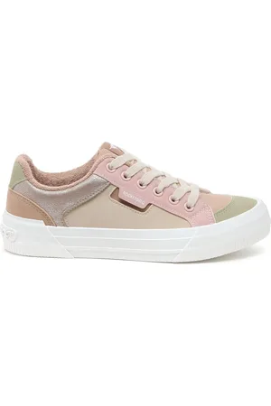 Rocket Dog Natural Cheery Blocked Paris PU Suede/Fishers Trainers AU 6 (EU 37)