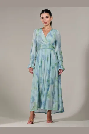 Jolie Moi Petite Petite Long Sleeve Soft Silky Jersey Midi Dress AU 12 Petite