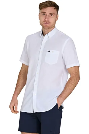 Raging Bull Classic Short Sleeve Linen Shirt XXL