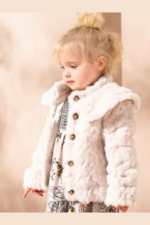 Angel & Rocket Natural Cecile Faux Fur Jacket 2