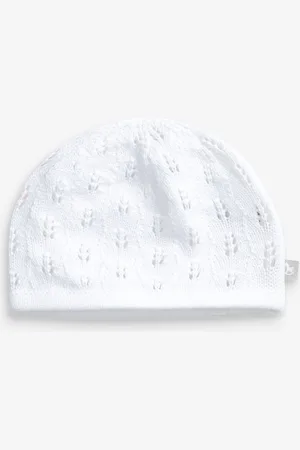 The Little Tailor 100% Cotton Pointelle Knitted Baby Hat Upto 6 Months (50