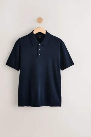Next Regular Fit Cotton Rich Short Sleeve Knit Polo Shirt XXL