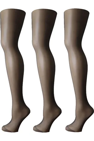 Pretty Polly 10 Denier Nylons Gloss Tights 3 Pack S