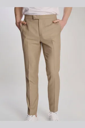 Harry Brown Brown Slim Fit Suit Archie Melange Trousers 36W x 31L (UK 36 R)