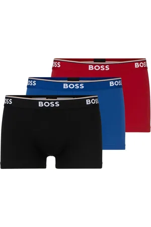 HUGO BOSS Black/Blue/Red Power Stretch Cotton 3 Pack Boxers S