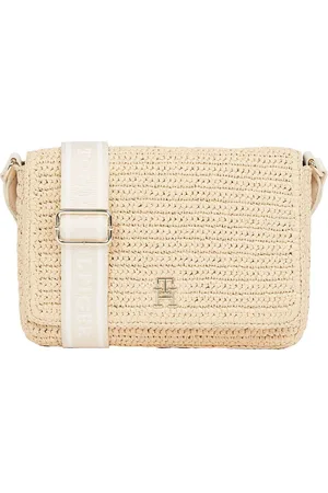 Tommy Hilfiger Brown Logo Convertible Crossbody Bag One