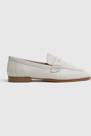 Reiss Angela Leather-Cotton Loafers AU 5 (EU 36)