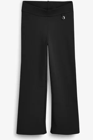 Next Black Regular Length Pull-On Cotton Rich Stretch Boot Cut School Trousers (3-16yrs) 12 Years (152cm)
