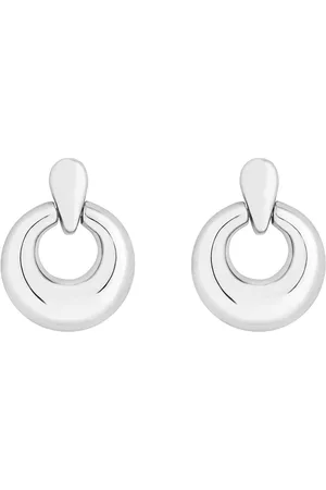 Jon Richard Silver Tone Door Knocker Earrings One