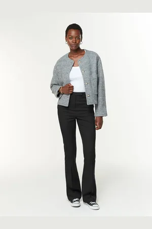 Next Black Tailored Bootcut Trousers AU 20 Petite