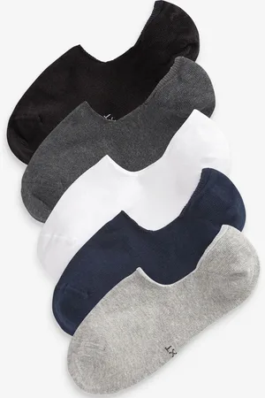 Next Multi 5 Pack Invisible Trainers Socks UK 3