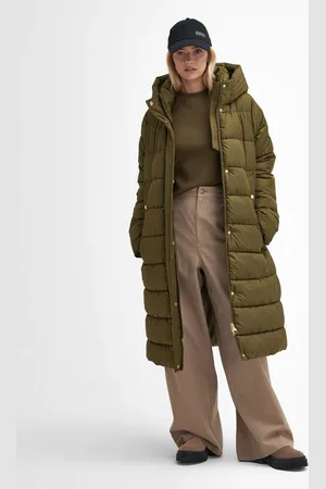 Barbour Green Long Barron Jacket AU 14