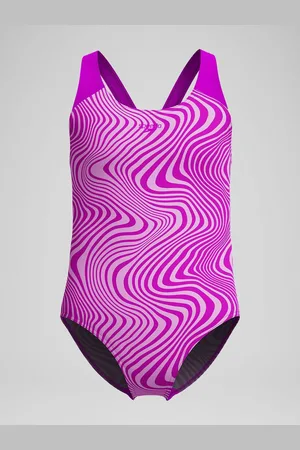 Speedo Pink Digital Allover Splashback Swimsuit 5