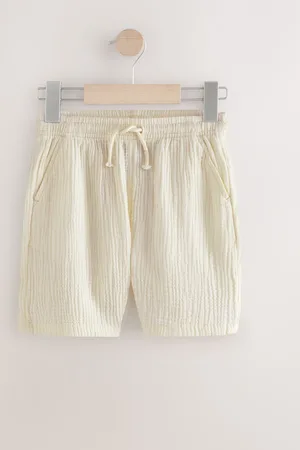 Next 100% Cotton Soft Textured Woven Shorts (3-16yrs) 7 Years (122cm)