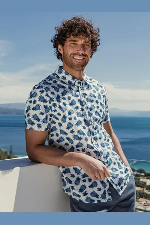 Threadbare Print Short Sleeve Shirt S