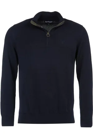 Barbour Navy 100% Cotton Quarter Zip Jumper XL