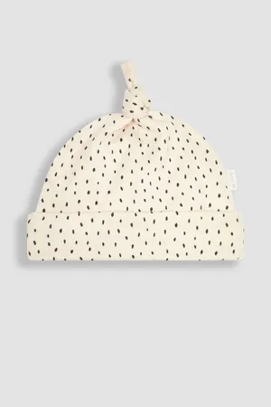 JoJo Maman Bébé Stone Spot Print Cotton Baby Hat 3