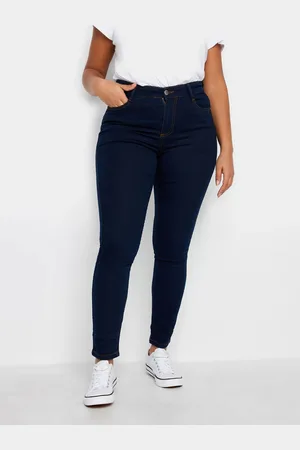 Evans Curve Fit Blue Skinny Jeans 14 L30