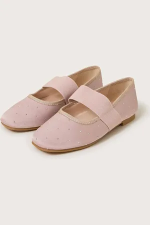 Monsoon Diamante Elastic Ballet Flats AU 10 (EU 28)