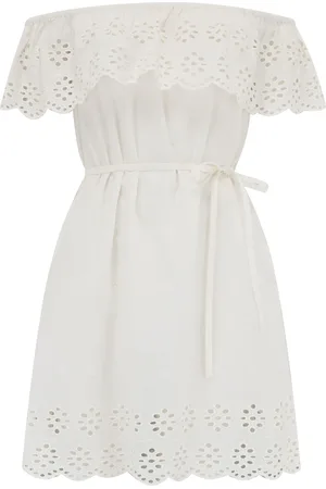 Pour Moi 100% Cotton Broderie Dress AU 14