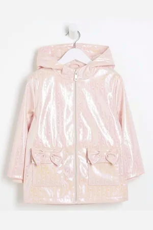 River Island Pink Girls Tulle Trench Coat 4