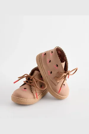 Next Tan Brown Embroidered Cupsole Boots AU 3 (EU 19)