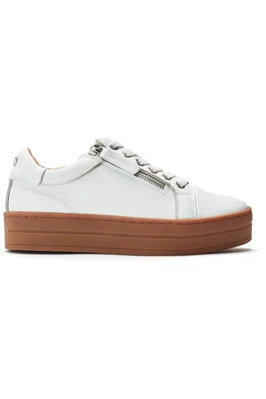 Moda In Pelle Barlli Contrast Topline Leather Trainers AU 6 (EU 37)