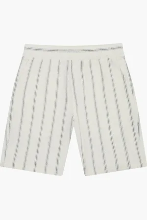 French Connection 100% Cotton Striped Knit Stretch Shorts M