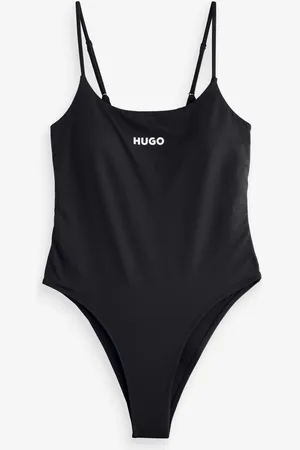 HUGO BOSS Black Logo Squareneck Swimsuit S