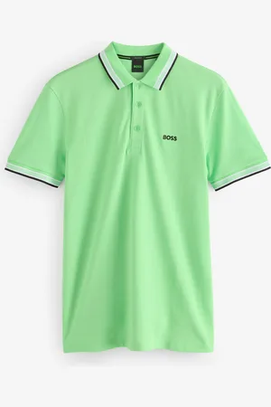 HUGO BOSS Regular Fit Paddy Tipped Collar 100% Cotton Polo Shirt medium