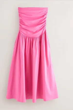 Next Bandeau Jersey Woven Mix Midi Dress 12