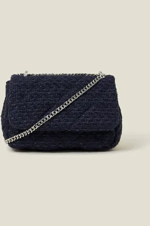 Accessorize Blue Boucle Chain Shoulder Bag One