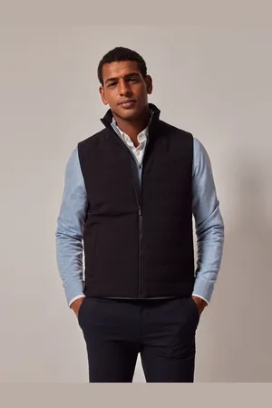 Hawes & Curtis Quilted Black Gilet S