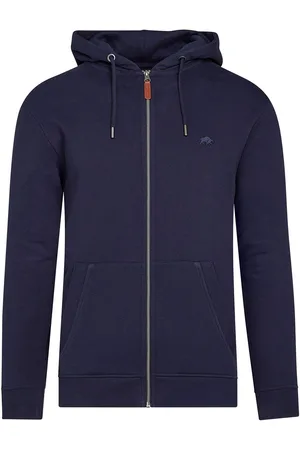 Raging Bull Blue Classic Zip Up 100% Cotton Hoodie XXL