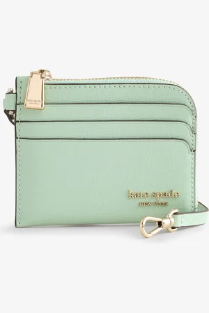 Kate Spade Green Devin Coin Card Case Wristlet Bag one